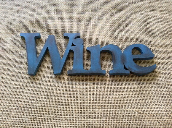 Letras de Parede Rústicas WINE