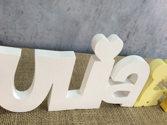 Letras Decorativas - nome + Girafas