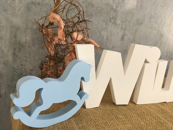 Letras Decorativas - nome em MDF e CAVALINHO