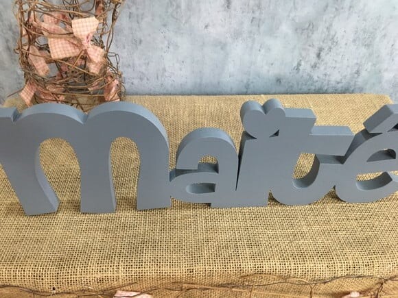 Letras Decorativas - nome em MDF Linha CH