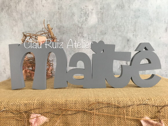 Letras Decorativas - nome em MDF Linha CH
