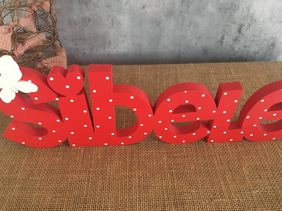 Letras Decorativas - nome em MDF Linha CH