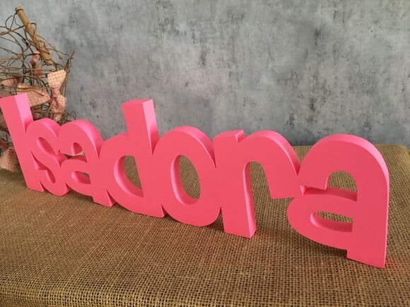 Letras Decorativas - nome em MDF Linha CH