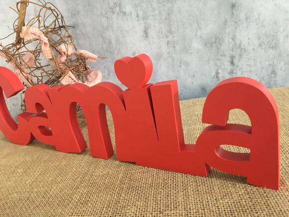 Letras Decorativas - nome em MDF Linha CH