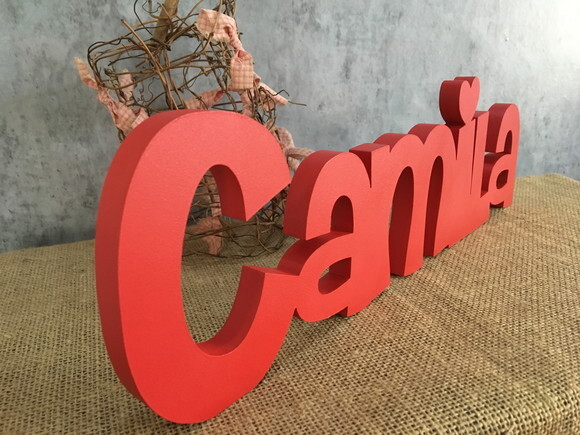 Letras Decorativas - nome em MDF Linha CH