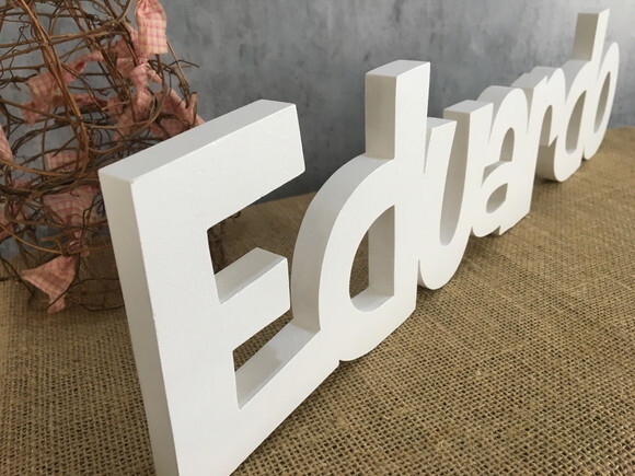 Letras Decorativas - nome em MDF Linha CH