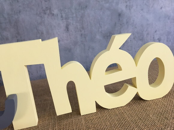 Letras Decorativas - Nome em mdf Linha Ch
