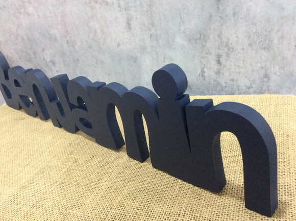 Letras Decorativas - nome em MDF Linha CH Com Coroa