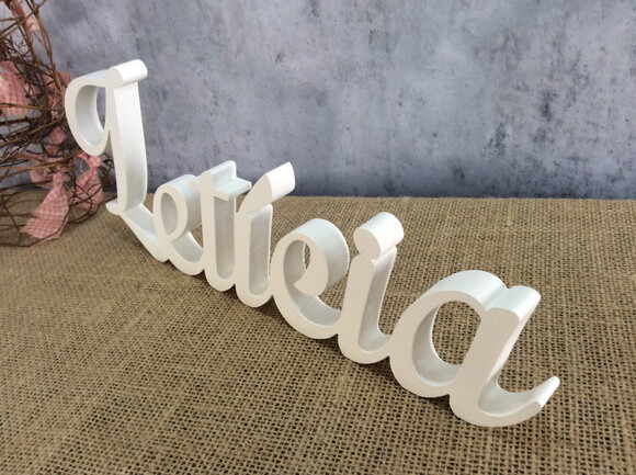 Letras Decorativas - nome em MDF linha Cursiva