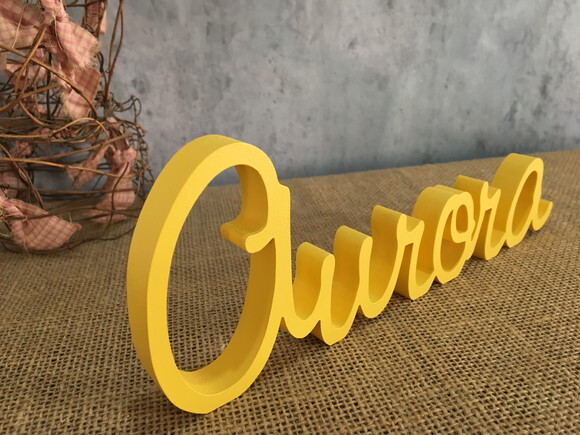 Letras Decorativas - nome em MDF Linha Cursiva