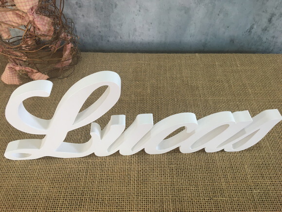 Letras Decorativas - nome em MDF Linha Cursiva