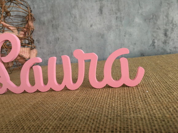 Letras Decorativas - nome em MDF Linha Cursiva