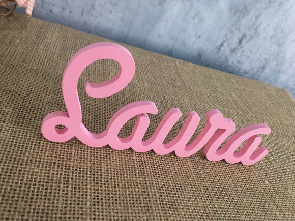 Letras Decorativas - nome em MDF Linha Cursiva