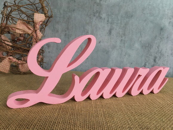 Letras Decorativas - Nome em mdf Linha Cursiva