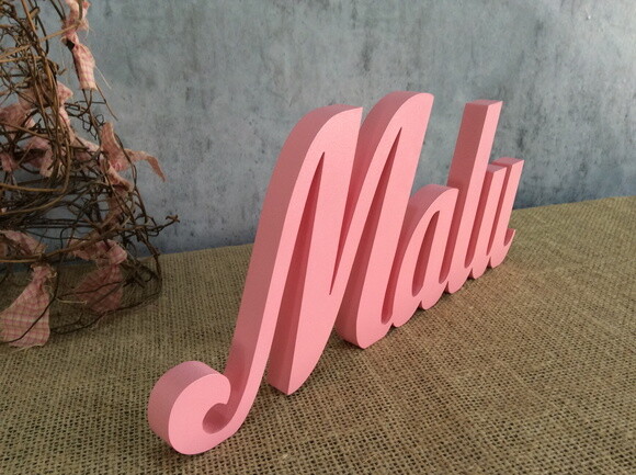 Letras Decorativas - nome em MDF Linha Cursiva