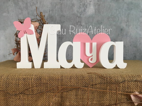 Letras Decorativas - Nomes - Coração