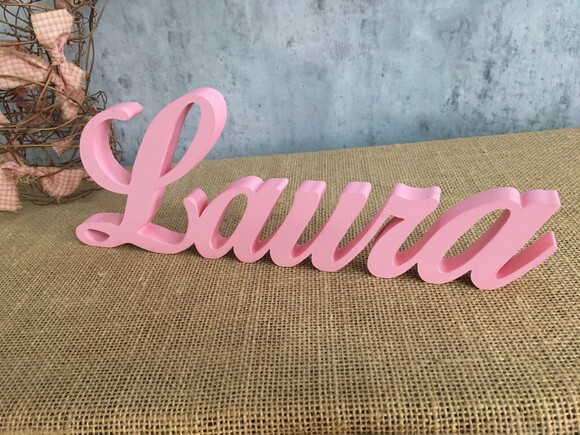 Letras Decorativas - Nome em mdf Linha Cursiva
