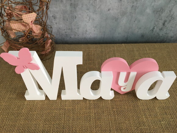 Letras Decorativas - Nomes - Coração