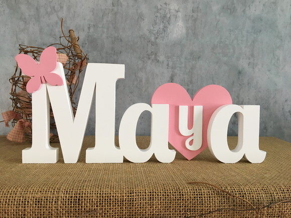 Letras Decorativas - Nomes - Coração