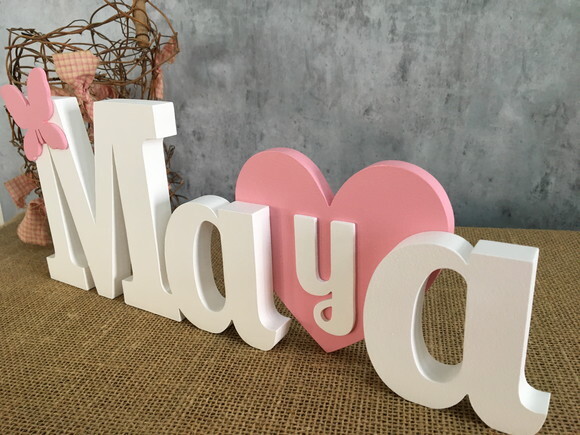 Letras Decorativas - Nomes - Coração