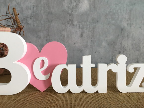 Letras Decorativas - Nomes - Coração