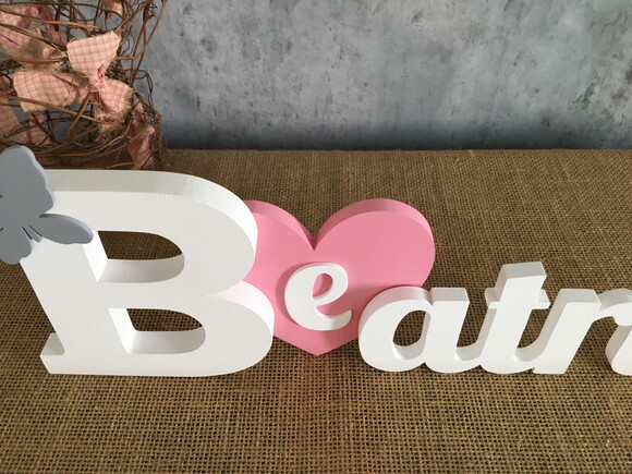 Letras Decorativas - Nomes - Coração