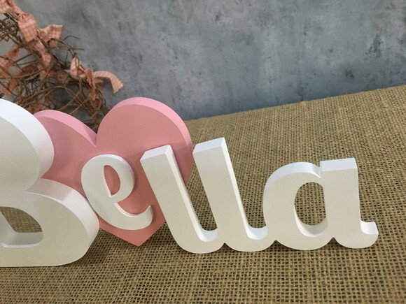 Letras Decorativas - Nomes - Coração