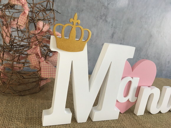 Letras Decorativas - Nomes - Coração