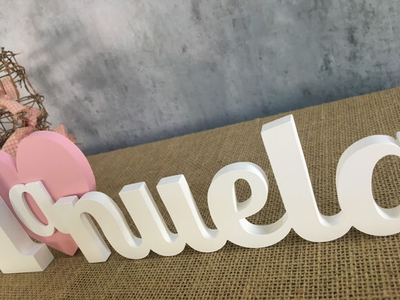 Letras Decorativas - Nomes - Coração