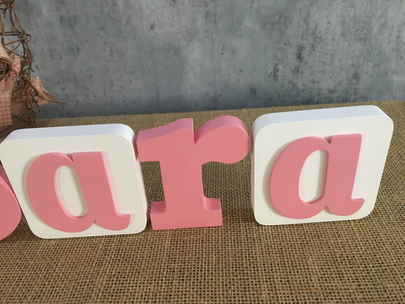 Letras Decorativas Blocos Borboleta
