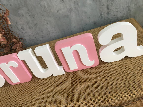 Letras Decorativas Blocos Borboleta