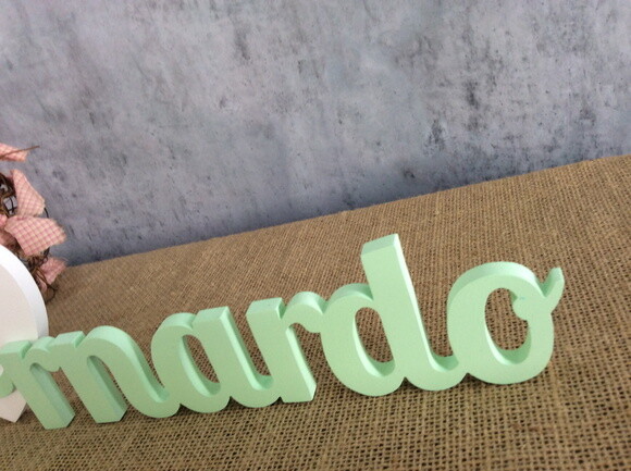 Letras Decorativas com Coroa e Coração
