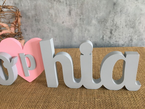 Letras Decorativas CORAÇÃO
