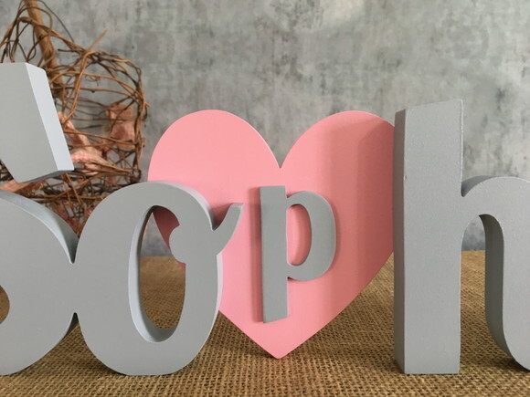 Letras Decorativas CORAÇÃO