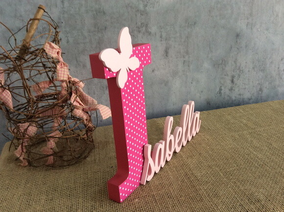 Letras Decorativas de mdf - Borboleta