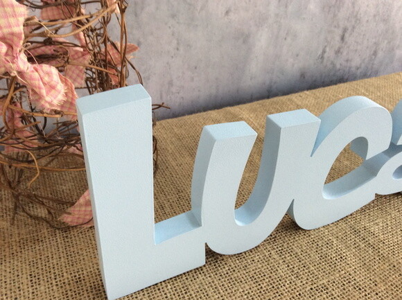 Letras Decorativas De MDF + Elefantinho