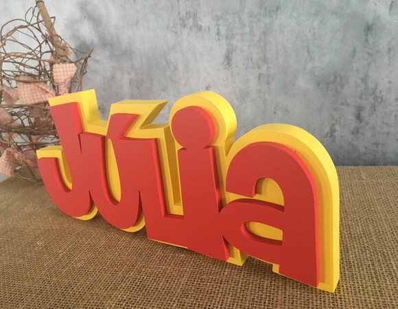 Letras Decorativas De MDF SOBREPOSIÇÃO