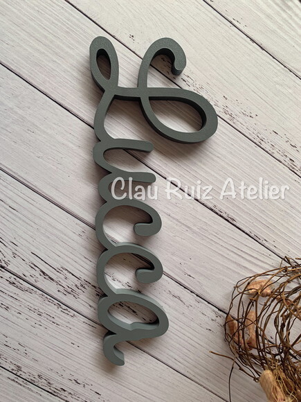 Letras Decorativas em mdf - Linha Cursiva