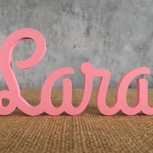 Letras Decorativas em MDF - Linha Cursiva
