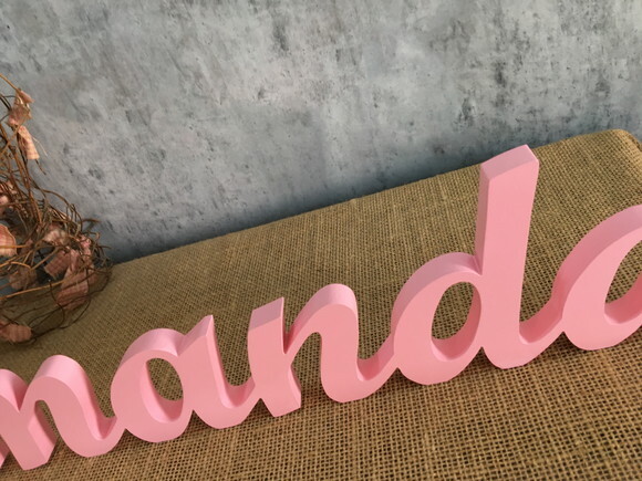 Letras Decorativas em MDF - Linha Cursiva