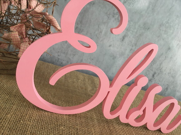 Letras Decorativas em MDF - Linha Cursiva