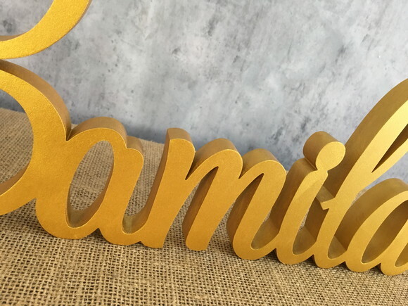 Letras Decorativas em MDF - Linha Cursiva