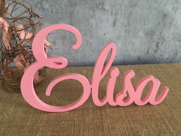 Letras Decorativas em MDF - Linha Cursiva