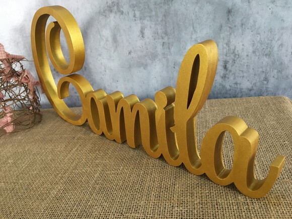 Letras Decorativas em MDF - Linha Cursiva