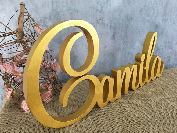 Letras Decorativas em MDF - Linha Cursiva