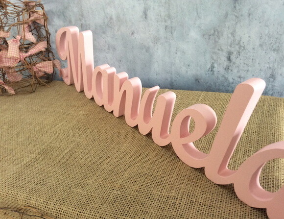 Letras Decorativas em MDF - Linha Cursiva