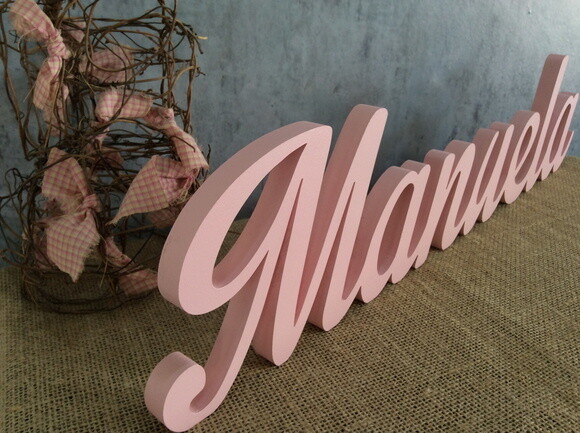 Letras Decorativas em MDF - Linha Cursiva
