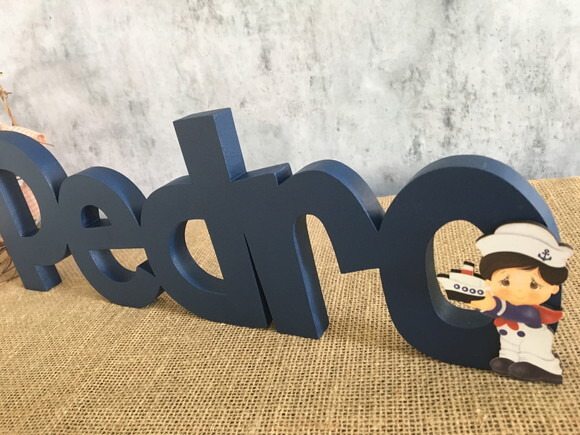Letras Decorativas em MDF - MARINHEIRO