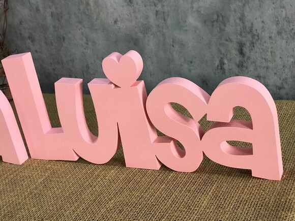 Letras Decorativas em MDF Linha CH