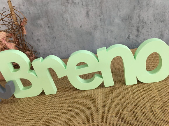 Letras Decorativas em MDF Linha CH com Elefante